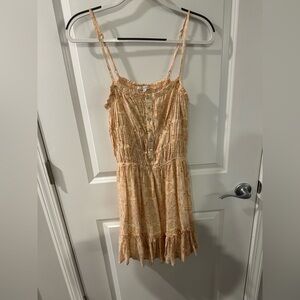 Z Supply Anabella Mini Dress Lemon Zest